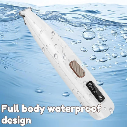 Dog Paw Trimmer, 18 Mm Widen Blade Electric Pet Clippers, 35 Db Low Noise, Waterproof, Rechargeable, Dog Clippers for Groomming for Paws, Ears, Face, Rump-And Eyes
