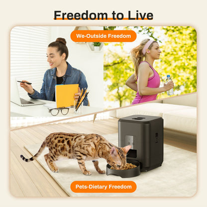 HEYBO Smart Pet Feeder | Automatic, 2L Capacity for Cats & Dogs